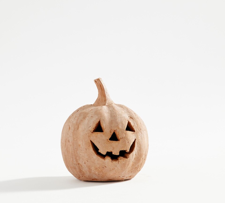 Handmade Terracotta Jack O' Lantern